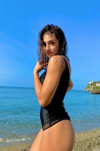 Marta Giaele Giovannini beach swimsuit