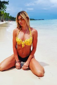 Nastassia Mironchyk-Ivanova beach bikini
