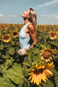 Viktoriya Tkachuk sunflowers photo